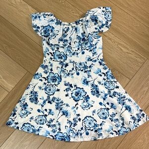 btween Blue Floral Kids Dress